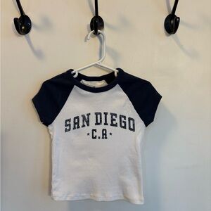 H&M Kids Raglan Tee - Navy and White